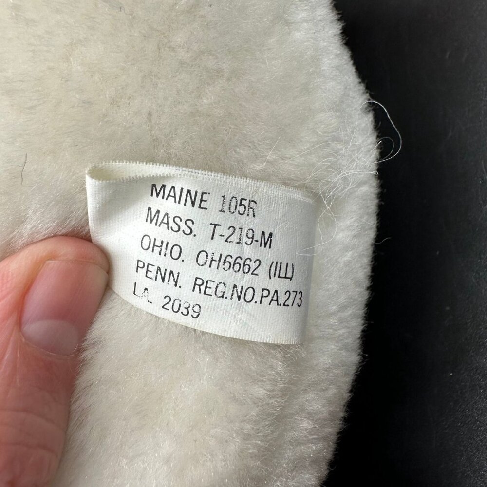 Vintage White Plush Mouse Toy Stuffed Animal Walmart Exclusive 1980s Retro Red - Picture 6 of 10
